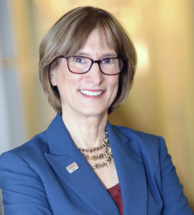 Headshot of Cyndi Zagieboylo, President and CEO, National MS Society, USA
